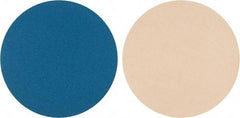 Superior Abrasives - 16" Diam, 80 Grit Zirconia Alumina Adhesive PSA Disc - Medium Grade, Blue, Cloth Backing, Flexible - Industrial Tool & Supply
