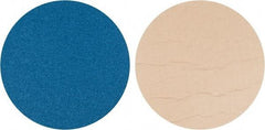 Superior Abrasives - 18" Diam, 36 Grit Zirconia Alumina Adhesive PSA Disc - Very Coarse Grade, Blue, Cloth Backing, Flexible - Industrial Tool & Supply