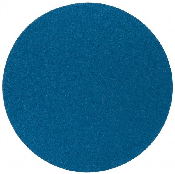 Superior Abrasives - 20" Diam, 40 Grit Zirconia Alumina Adhesive PSA Disc - Coarse Grade, Blue, X Weighted Backing, Flexible - Industrial Tool & Supply