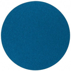 Superior Abrasives - 20" Diam, 40 Grit Zirconia Alumina Adhesive PSA Disc - Coarse Grade, Blue, X Weighted Backing, Flexible - Industrial Tool & Supply