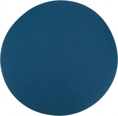 Superior Abrasives - 20" Diam, 80 Grit Zirconia Alumina Adhesive PSA Disc - Medium Grade, Blue, X Weighted Backing, Flexible - Industrial Tool & Supply