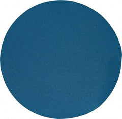 Superior Abrasives - 24" Diam, 80 Grit Zirconia Alumina Adhesive PSA Disc - Medium Grade, Blue, X Weighted Backing, Flexible - Industrial Tool & Supply