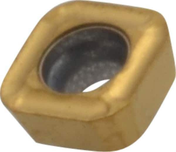 Seco - SPGX0502 C1 Grade T400D Carbide Indexable Drill Insert - TiAlN/TiN Finish, Square, 7/32" Inscribed Circle - Industrial Tool & Supply