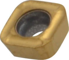 Seco - SPGX0502 C1 Grade T400D Carbide Indexable Drill Insert - TiAlN/TiN Finish, Square, 7/32" Inscribed Circle - Industrial Tool & Supply