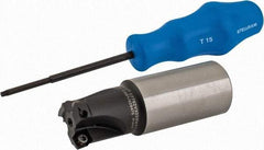 Kennametal - 1-1/4" Cutter Diam, 0.059" Max Depth of Cut, Indexable High-Feed Face Mill - 3.855" High, XD... 0904... Inserts, Series 7792 VXD - Industrial Tool & Supply