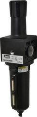 Parker - 1" NPT Port Heavy Duty 1 Piece Filter/Regulator FRL Unit - Metal Bowl, 250 SCFM, 250 Max psi, 15.95" High, Manual Drain - Industrial Tool & Supply