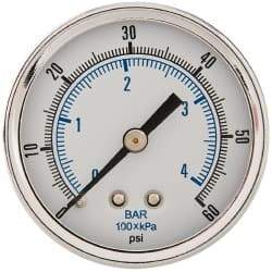 Parker - FRL Pressure Gauge - Use with 06/16/07/17/P3N - Industrial Tool & Supply