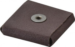 3M - 120 FEPA Grit, Fine Grade, Aluminum Oxide Square Pad - 2" Long x 2" Wide x 1/2" Thick, Cloth Backed, X Backing Weight, 12,000 Max RPM - Industrial Tool & Supply
