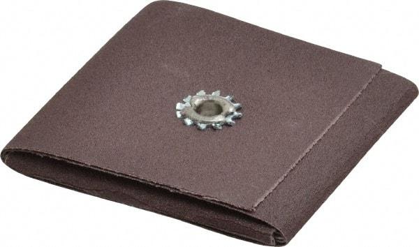 3M - 120 FEPA Grit, Fine Grade, Aluminum Oxide Square Pad - 3" Long x 3" Wide x 1/4" Thick, Cloth Backed, X Backing Weight, 9,000 Max RPM - Industrial Tool & Supply