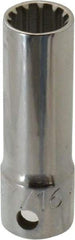 Proto - 3/8" Drive, 7/16" Socket, Spline Socket - 12 Points, 2-1/8" OAL - Industrial Tool & Supply