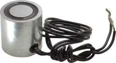 Mag-Mate - 1-1/2" Diam, 6.2 Watts, 80 Lb Max Magnetic Pull Electromagnet - 1/4-20 Thread, 24 DC Output Voltage - Industrial Tool & Supply