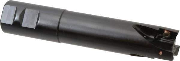 Kennametal - 1-1/4" Cut Diam, 18.03mm Max Depth of Cut, 1-1/4" Shank Diam, 165.86mm OAL, Indexable Square Shoulder End Mill - EC18.., EP18.. Inserts, Weldon Shank, 0° Lead Angle, Through Coolant - Industrial Tool & Supply
