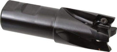 Kennametal - 1-1/2" Cut Diam, 18.03mm Max Depth of Cut, 1-1/4" Shank Diam, 115.06mm OAL, Indexable Square Shoulder End Mill - EC18.., EP18.. Inserts, Weldon Shank, 0° Lead Angle - Industrial Tool & Supply
