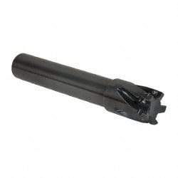 Kennametal - 1-1/2" Cut Diam, 14.48mm Max Depth of Cut, 1-1/4" Shank Diam, 203.2mm OAL, Indexable Square Shoulder End Mill - EC14.., EP14.. Inserts, Cylindrical Shank, 0° Lead Angle, Through Coolant - Industrial Tool & Supply