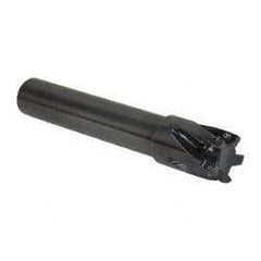 Kennametal - 1-1/2" Cut Diam, 14.48mm Max Depth of Cut, 1-1/4" Shank Diam, 203.2mm OAL, Indexable Square Shoulder End Mill - EC14.., EP14.. Inserts, Cylindrical Shank, 0° Lead Angle, Through Coolant - Industrial Tool & Supply