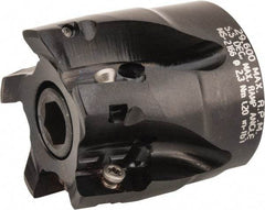 Kennametal - 5 Inserts, 1-1/2" Cut Diam, 3/4" Arbor Diam, 14.48mm Max Depth of Cut, Indexable Square-Shoulder Face Mill - 0/90° Lead Angle, 40mm High, EC14.., EP14.. Insert Compatibility, Through Coolant, Series Mill 1-14 - Industrial Tool & Supply