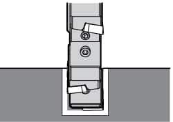 Kennametal - CNHU1606 Grade KCPK30 Carbide Milling Insert - TiN/TiCN/Al2O3 Finish, 0.252" Thick, 12.06mm Inscribed Circle, 0.8mm Corner Radius - Industrial Tool & Supply