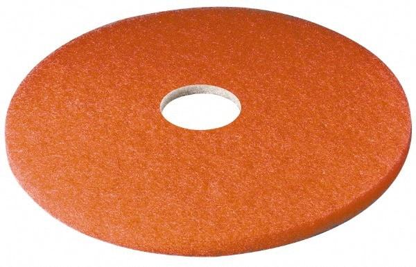 3M - Spray Buffing Pad - 22" Machine, Red Pad, Polyester - Industrial Tool & Supply