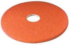3M - Spray Buffing Pad - 16" Machine, Red Pad, Polyester - Industrial Tool & Supply