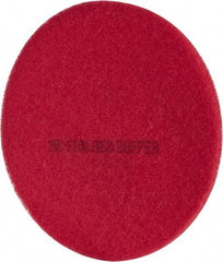 3M - Spray Buffing Pad - 19" Machine, Red Pad, Polyester - Industrial Tool & Supply