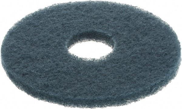 3M - Scrubbing Pad - 12" Machine, Blue Pad, Nylon & Polyester - Industrial Tool & Supply