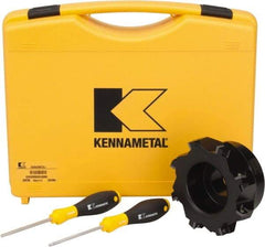 Kennametal - 8 Inserts, 5" Cut Diam, 1-1/2" Arbor Diam, 0.361" Max Depth of Cut, Indexable Square-Shoulder Face Mill - 0/90° Lead Angle, 2.38" High, SD.T 43.. Insert Compatibility, Series KSSM - Industrial Tool & Supply