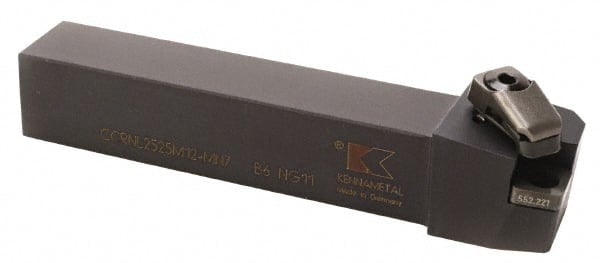 Kennametal - LH CCRN Negative Rake Indexable Turning Toolholder - Industrial Tool & Supply