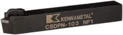 Kennametal - CSDP, Neutral Cut, 0° Lead Angle, 5/8" Shank Height x 5/8" Shank Width, Positive Rake Indexable Turning Toolholder - 4-1/2" OAL, SP..32. Insert Compatibility, Series Kendex - Industrial Tool & Supply