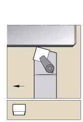 Kennametal - CSRP, Left Hand Cut, 15° Lead Angle, 1-1/2" Shank Height x 1" Shank Width, Positive Rake Indexable Turning Toolholder - 7" OAL, SP..63. Insert Compatibility, Series Kendex - Industrial Tool & Supply
