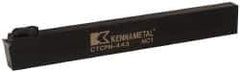Kennametal - CTCP, Neutral Cut, 0° Lead Angle, 1" Shank Height x 1/2" Shank Width, Positive Rake Indexable Turning Toolholder - 8" OAL, TP..42. Insert Compatibility, Series Kendex - Industrial Tool & Supply