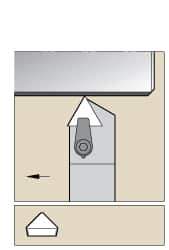 Kennametal - CTEP, Right Hand Cut, 30° Lead Angle, 1-1/4" Shank Height x 1" Shank Width, Positive Rake Indexable Turning Toolholder - 6" OAL, TP..42. Insert Compatibility, Series Kendex - Industrial Tool & Supply