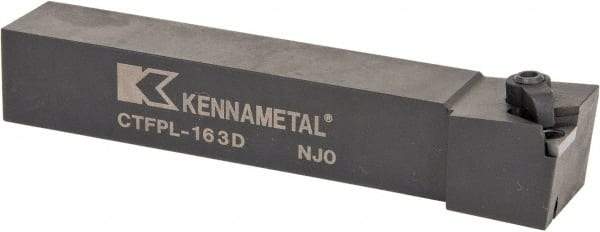Kennametal - CTFP, Left Hand Cut, 0° Lead Angle, 1" Shank Height x 1" Shank Width, Positive Rake Indexable Turning Toolholder - 6" OAL, TP..32. Insert Compatibility, Series Kendex - Industrial Tool & Supply