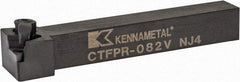 Kennametal - CTFP, Right Hand Cut, 0° Lead Angle, 1/2" Shank Height x 1/2" Shank Width, Positive Rake Indexable Turning Toolholder - 3-1/2" OAL, TP..22. Insert Compatibility, Series Kendex - Industrial Tool & Supply