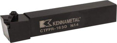Kennametal - CTFP, Right Hand Cut, 0° Lead Angle, 1" Shank Height x 1" Shank Width, Positive Rake Indexable Turning Toolholder - 6" OAL, TP..32. Insert Compatibility, Series Kendex - Industrial Tool & Supply