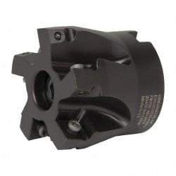 Kennametal - 5 Inserts, 2" Cut Diam, 3/4" Arbor Diam, 0.361" Max Depth of Cut, Indexable Square-Shoulder Face Mill - 0/90° Lead Angle, 1-3/4" High, SD.T 43.. Insert Compatibility, Series KSSM - Industrial Tool & Supply