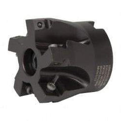 Kennametal - 5 Inserts, 2" Cut Diam, 3/4" Arbor Diam, 0.361" Max Depth of Cut, Indexable Square-Shoulder Face Mill - 0/90° Lead Angle, 1-3/4" High, SD.T 43.. Insert Compatibility, Series KSSM - Industrial Tool & Supply