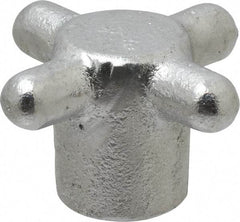 Gibraltar - 2-1/2" Head Diam, 4 Point Spoked Knob - 5/8-11 Hole, Cast Iron - Industrial Tool & Supply