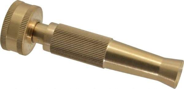 Value Collection - Garden Hose Noninsulated Twist Nozzle - Brass - Industrial Tool & Supply