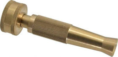 Value Collection - Garden Hose Noninsulated Twist Nozzle - Brass - Industrial Tool & Supply