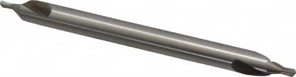 Interstate - #4 Plain Cut 60° Incl Angle High Speed Steel Combo Drill & Countersink - Industrial Tool & Supply