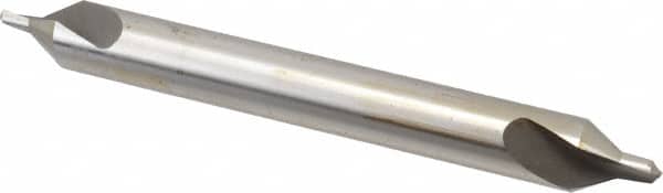 Interstate - #7 Plain Cut 60° Incl Angle High Speed Steel Combo Drill & Countersink - Industrial Tool & Supply