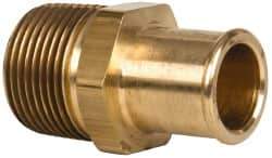 Parker - 1 NPT Thread Hose Barb x Male NPT Connector - 1" ID Hose, Brass - Industrial Tool & Supply