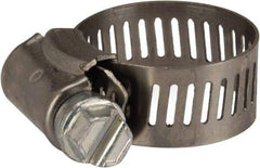 Parker - 0.44 to 1" Diam, Stainless Steel Worm Drive Clamp - Industrial Tool & Supply