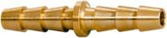 Parker - Hose Barb x Hose Barb Hose Mender - 3/16" ID Hose x 0.227" OD Hose, Brass - Industrial Tool & Supply
