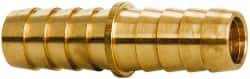 Parker - Hose Barb x Hose Barb Hose Mender - 1/2" ID Hose x 0.53" OD Hose, Brass - Industrial Tool & Supply