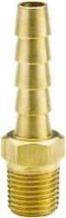 Parker - 1 NPT Thread Hose Barb x Male NPT Connector - 1" ID Hose x 1.02" OD Hose, Brass - Industrial Tool & Supply