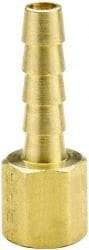 Parker - 3/8 NPT Thread Hose Barb x Female NPT Connector - 3/8" ID Hose x 0.415" OD Hose, Brass - Industrial Tool & Supply