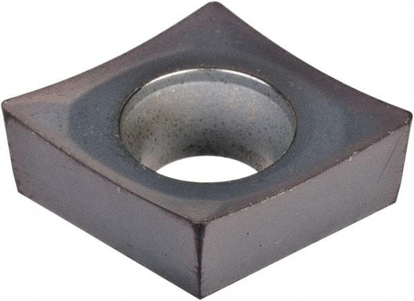 Kennametal - CCGT32.51 HP Grade KC5025 Carbide Turning Insert - TiAlN Finish, 80° Diamond, 3/8" Inscr Circle, 5/32" Thick, 1/64" Corner Radius - Industrial Tool & Supply