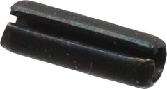 Value Collection - 2mm Diam x 6mm Long Slotted Spring Pin - Grade 1070-1080 Steel, Plain Finish - Industrial Tool & Supply