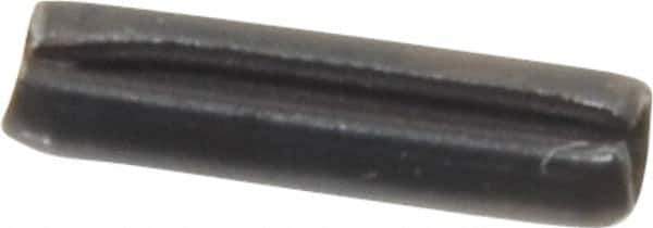 Value Collection - 2mm Diam x 8mm Long Slotted Spring Pin - Grade 1070-1080 Steel, Plain Finish - Industrial Tool & Supply
